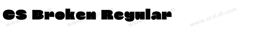 CS Broken Regular字体转换 CS Broken Regular字体转换